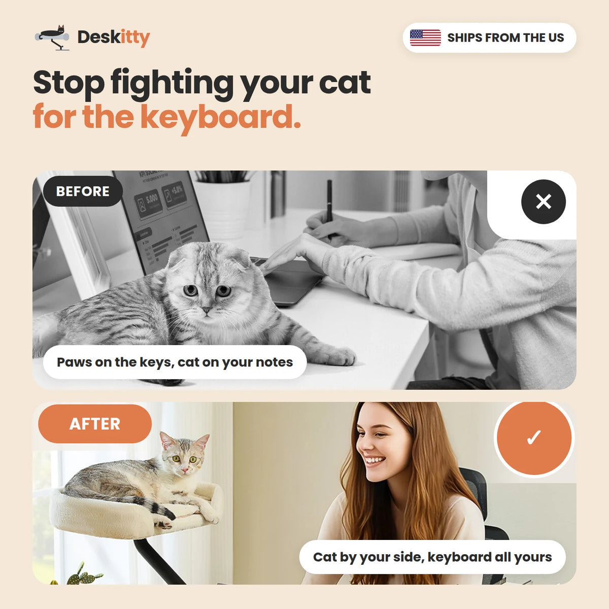 Cat Desk Bed